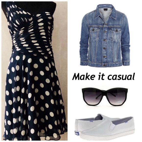 *Adrianna Papell One-Shoulder Vintage Dress - Picture 11 of 14